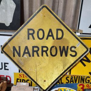 American Road Narrows Sign