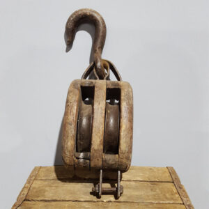 Vintage Double Shackle Pulley Block