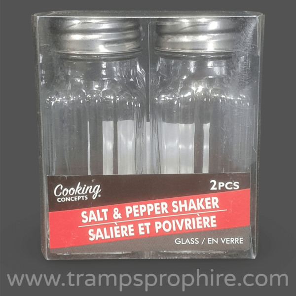 Glass Salt & Pepper Shakers