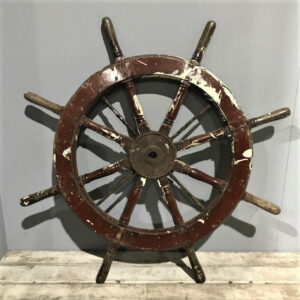 Vintage Wooden Ship Wheel