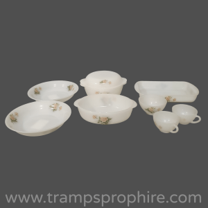 Milk Glass Serving Dishes