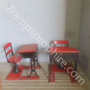 School Desk Red