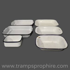 Selection Of Enamel Baking Trays