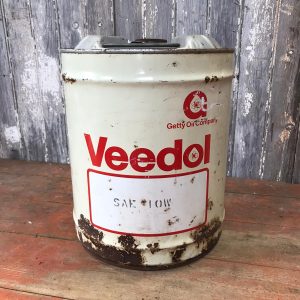 Original Vintage Veedol Oil Can