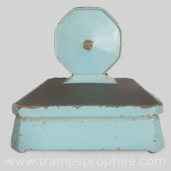 Vintage Blue Art Deco Detecto Weighing Scales