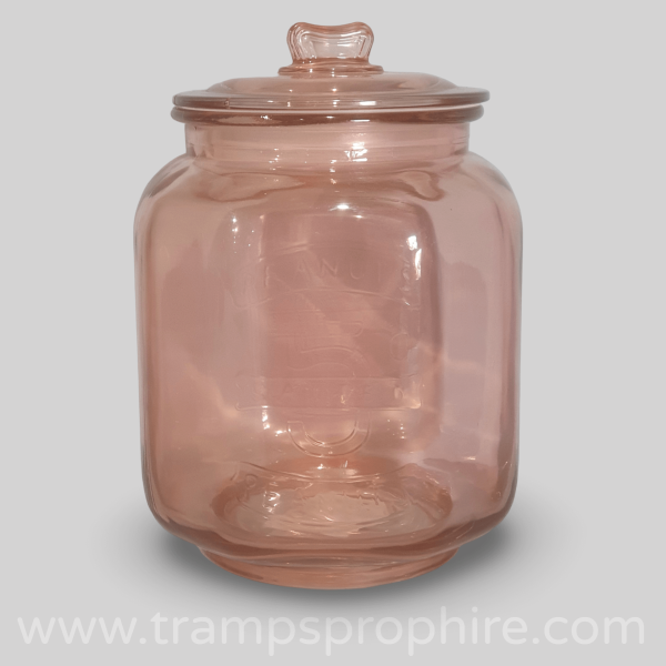 Vintage Style Glass Peanut Storage Jars