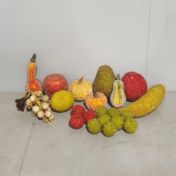 Beaded Fruit Ornaments