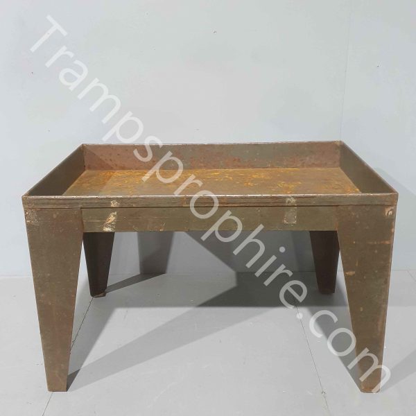 Industrial Brown Metal Factory Stand