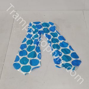 Blue and White Polka Dot Scarf