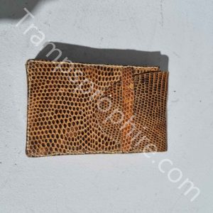 Small Brown Reptile Skin Case