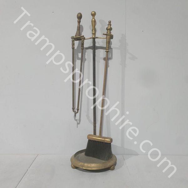 Brass Fireside Companion Set