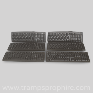 Run of Black Computer Keyboards