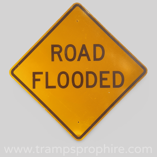 Road Flooded Sign