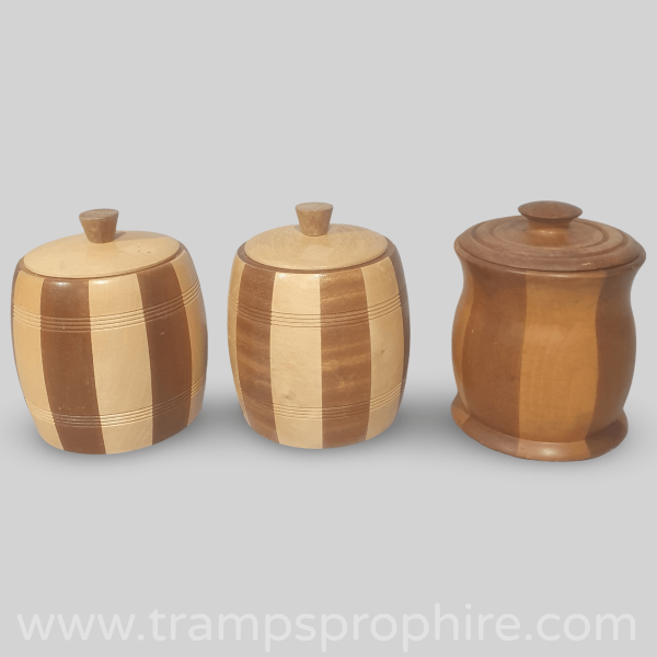 Wooden Storage Canisters