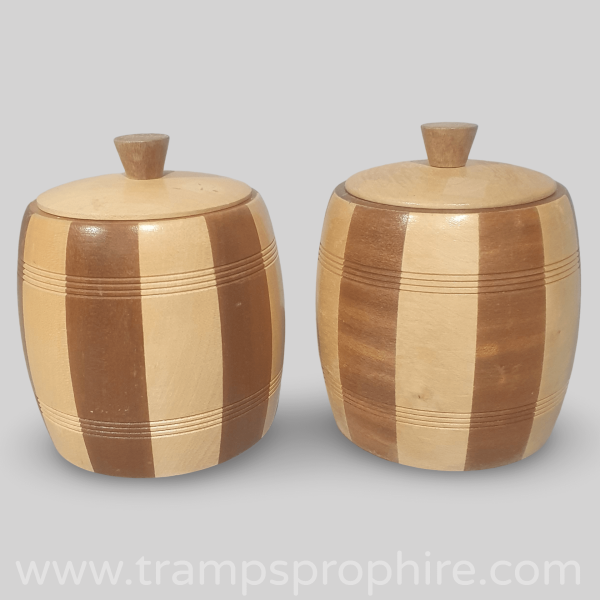 Wooden Storage Canisters