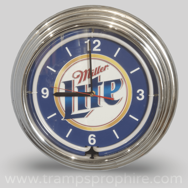 Miller Lite Neon Beer Clock