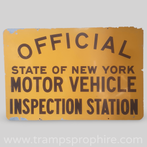 Motor Vehicle Inspection Station Sign