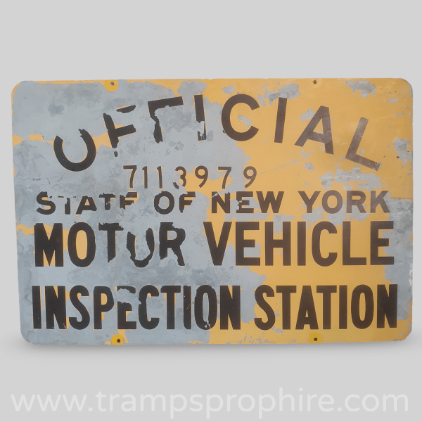 Motor Vehicle Inspection Station Sign