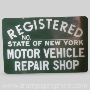 Motor Vehicle Inspection Station Sign