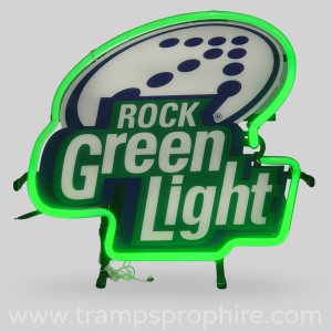 Rock Green Light Beer Neon Sign
