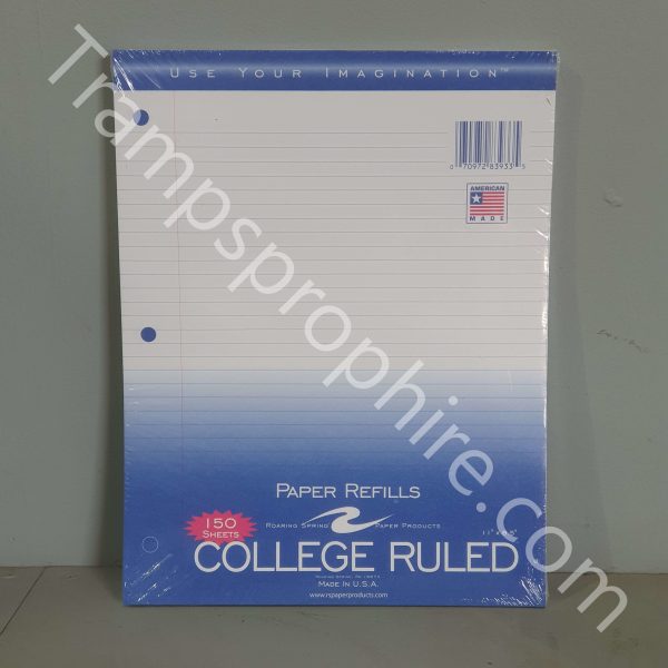 Assorted American College Ruled Paper