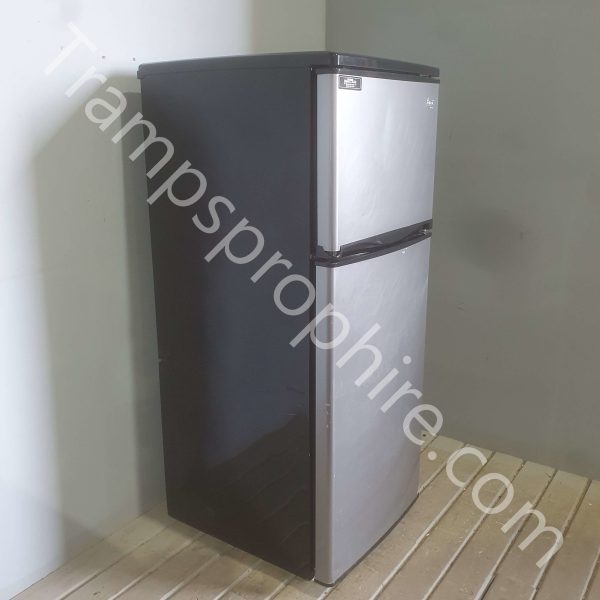 Fridge Freezer Black And Silver