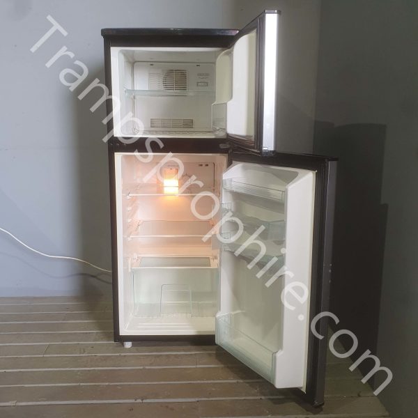 Fridge Freezer Black And Silver