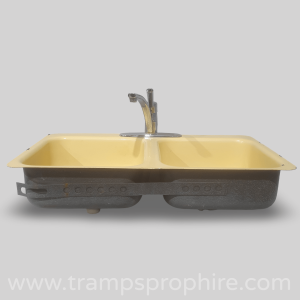 Double Kitchen Sink Yellow