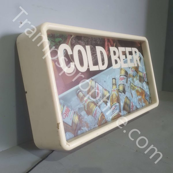 Miller Cold Beer Back Lit Sign