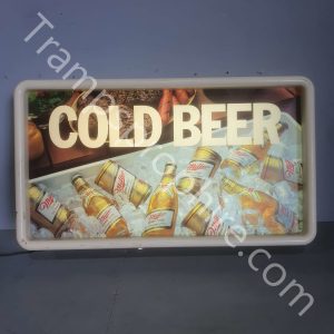 Miller Cold Beer Back Lit Sign