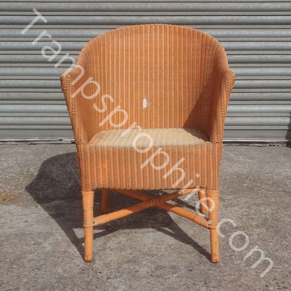 Orange Wicker Chair