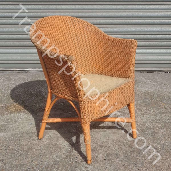 Orange Wicker Chair