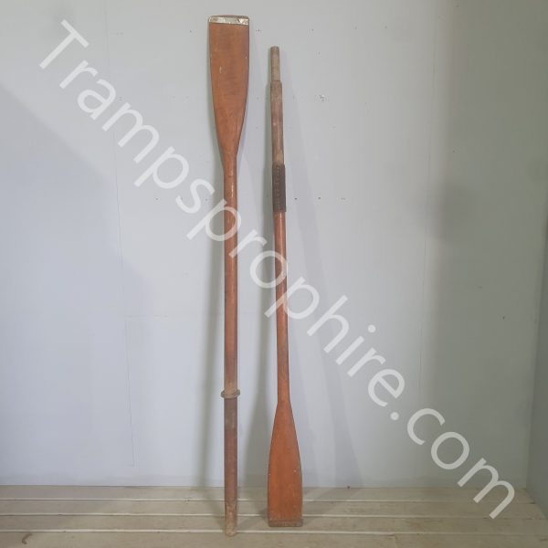 Vintage Wooden Boat Oars