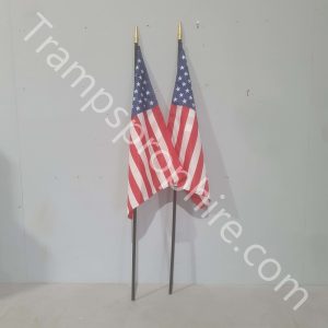 American 50 Star Flag On Stick