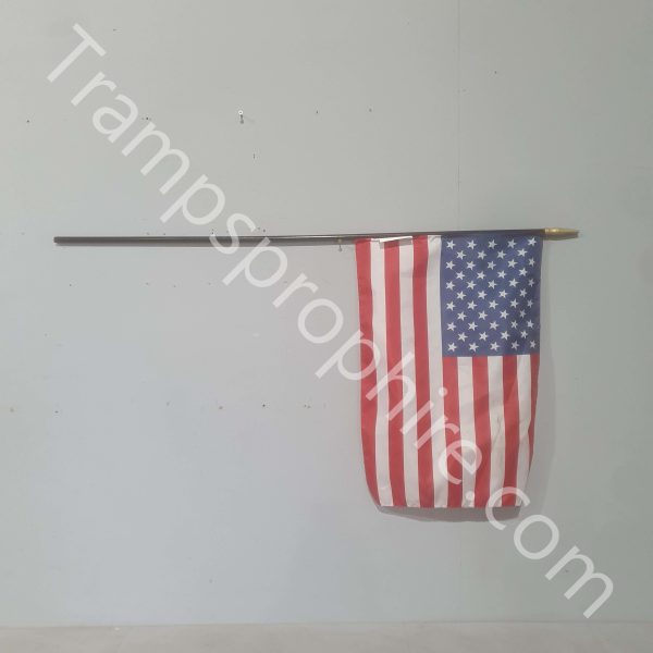 American 50 Star Flag On Stick