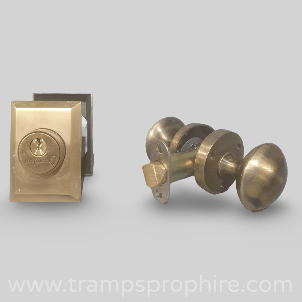 Brass Door Knob And Lock