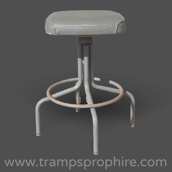 Industrial Stool Grey