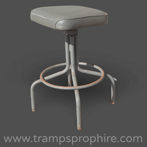 Industrial Stool Grey