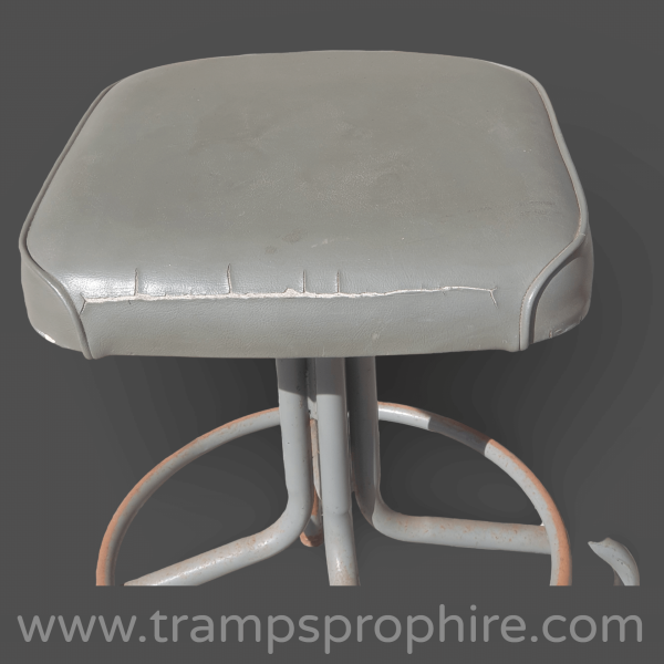 Industrial Stool Grey