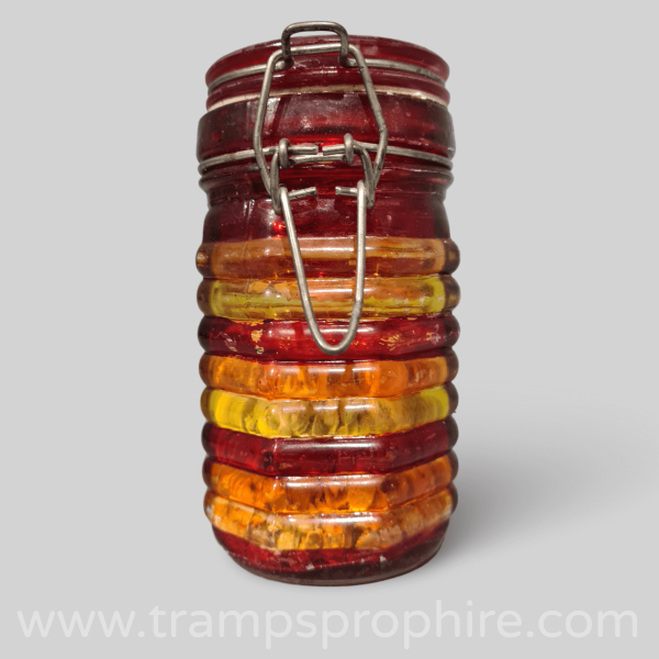 Red And Yellow Storage Jar